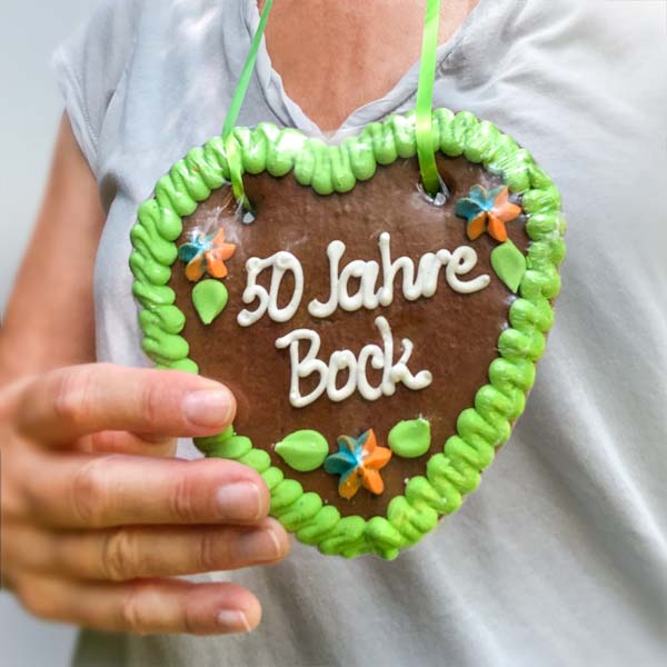 Lebkuchenherz mit Firmen-Branding.