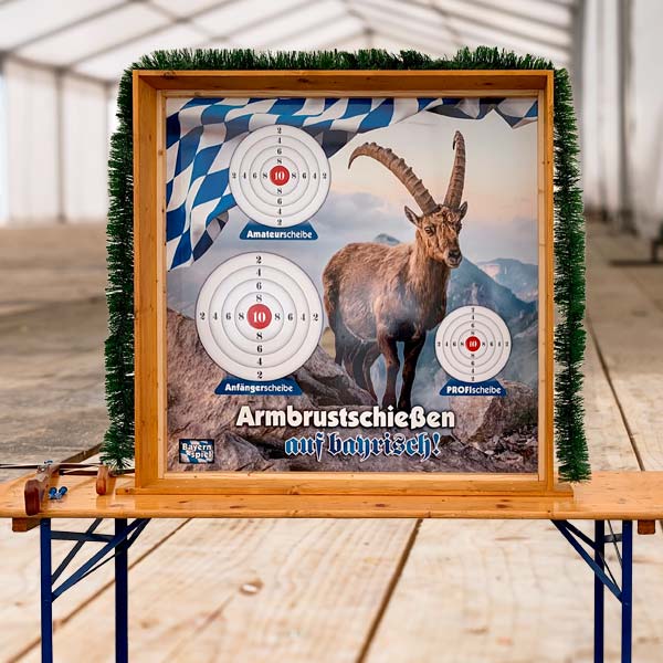 Oktoberfest Eventmodul Armbrustschießen.