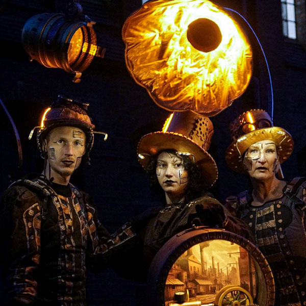 Steampunk-Künstler.